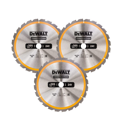 DeWalt DT1958-QZ Stationary Construction Circular Saw Blade 305 x 30mm 24T