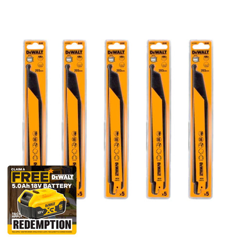 DeWalt DT2353-QZ Bi-Metal Reciprocating Saw Blades 203mm x 14 TPI
