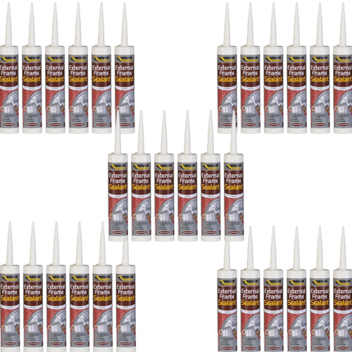 Everbuild EXTWH External Frame Sealant White 290ml (25 Pack)