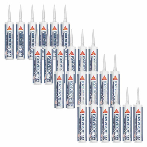 Everbuild Sika FOREVERWE Forever Silicone White 295ml (24 Pack)