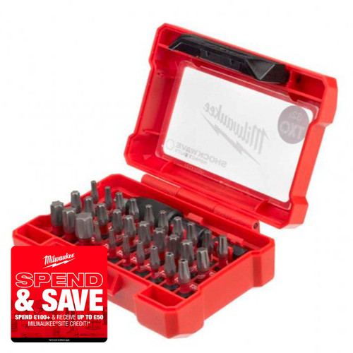 Milwaukee 4932471586 Shockwave Impact Duty Torx Bit Set 32 Piece