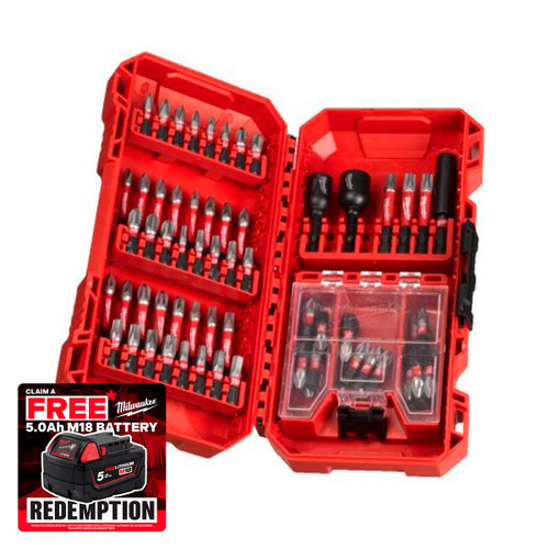 Milwaukee 4932492007 Shockwave Impact Duty Bit Set 70 Pieces
