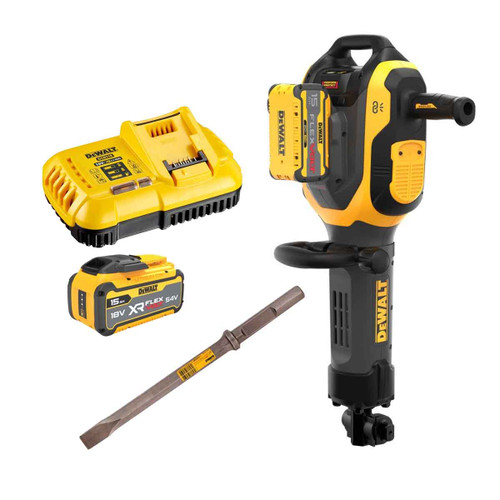 Dewalt DCH966Z2 54V XR Flexvolt 28mm HEX Demolition Hammer with 2