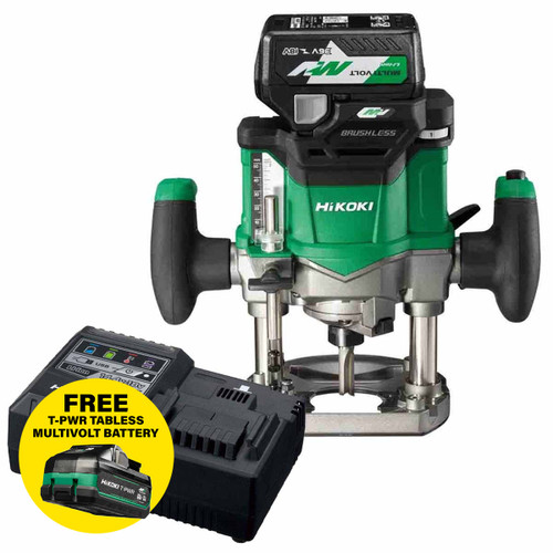 HiKOKI M3612DAJPZ 36V 1/2" Brushless Router with 1x 2.5Ah Batteries