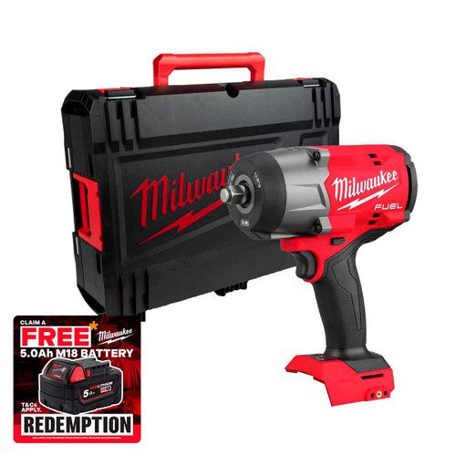 Milwaukee M18 FHIW2F12-0X 18V FUEL™ ½" High Torque Impact Wrench with Friction Ring in HD Box (Body Only)