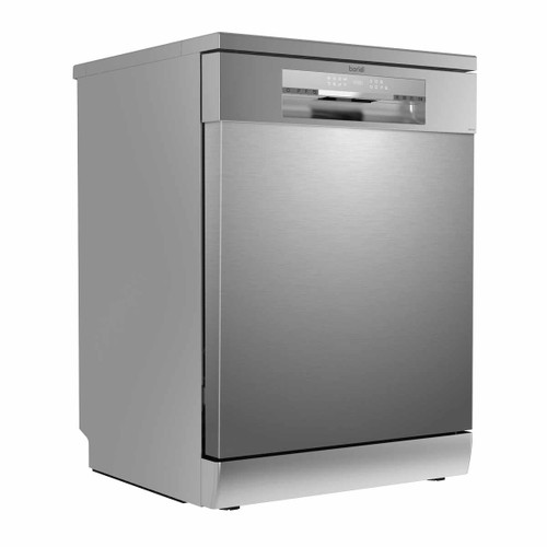 Baridi DH167 Freestanding Dishwasher, Full Size, Standard 60cm Wide with 14 Place Settings, 8 Programs & 5 Functions, LED Display, Silver