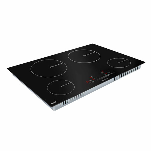 Baridi DH179 77cm Built-In Induction Hob with 4 Cooking Zones, 7200W, Boost Function, 9 Power Levels, Touch Control & Timer, Hardwired