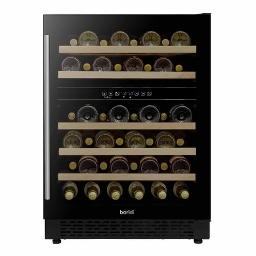 Baridi DH79 46 Bottle Wine Cellar Fridge with Digital Touch Screen Controls, Black