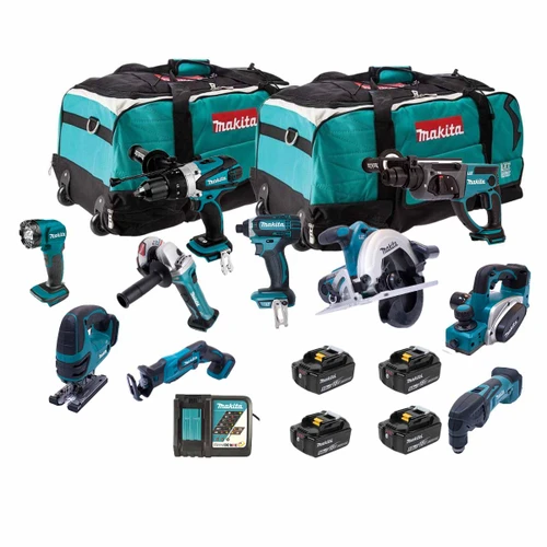 Makita 18V LXT Cordless 10 Piece Power Tool Kit