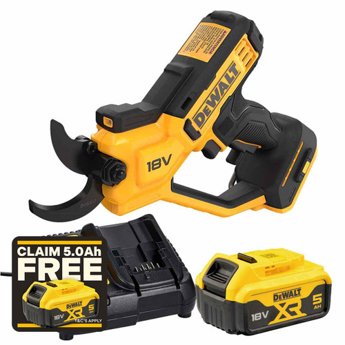 DeWalt DCMPP568P1-GB 18V Cordless Pruner with 1x 5.0Ah Battery