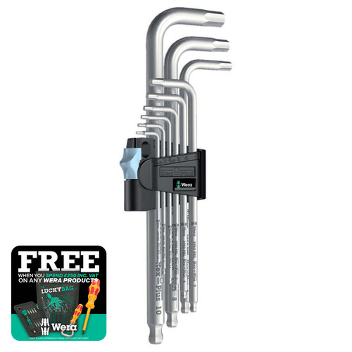 Wera 3950/9 Hex-Plus Stainless 1 L-Key Set