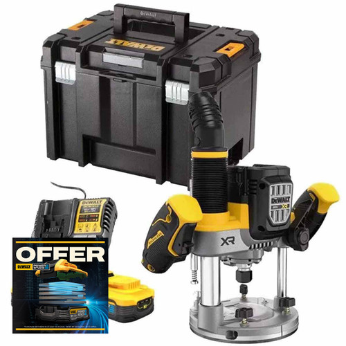 DeWalt DCW620H2-GB 18V XR Brushless 1/2" Plunge Router