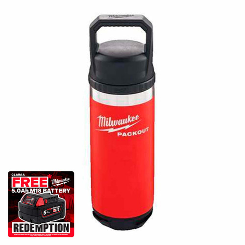 Milwaukee 4932493991 Packout Thermos Bottle Red 532ml
