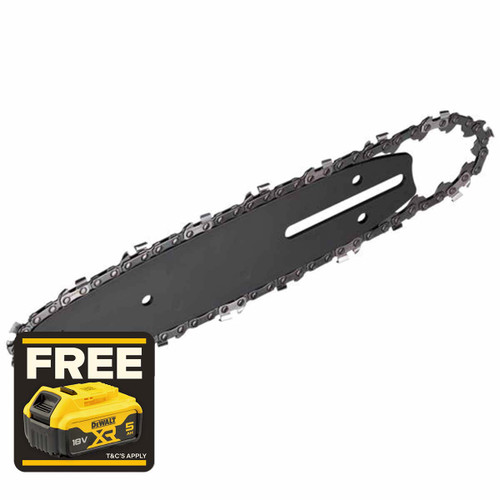 DeWalt DT20668-QZ 20cm Replacement Pole Saw Bar & Chain for DCMPS567