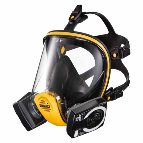 DeWalt DXIR1FFMMP3 Reusable Full Face Mask Respirator with P3 Filters (Size M)