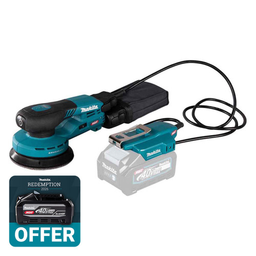 Makita BO003CGZ 40V Max XGT 125mm Brushless Random Orbit Sander (Body Only)