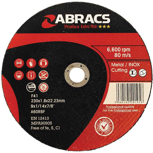 Abracs Proflex Extra Thin Cutting Disc 230mm x 1.8mm x 22mm