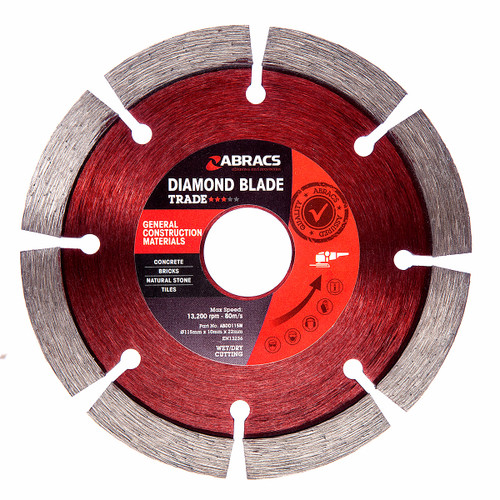 Abracs ABDD115M Trade General Purpose Diamond Blade 115mm