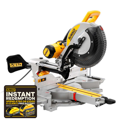 DeWalt DWS780-GB 305mm XPS Compound Slide Mitre Saw 1675W 240V