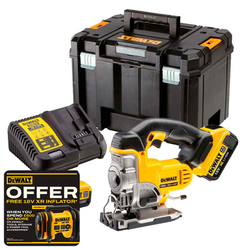 DeWalt DCS331M2-GB 18V XR Jigsaw with 2x 4.0Ah Batteries