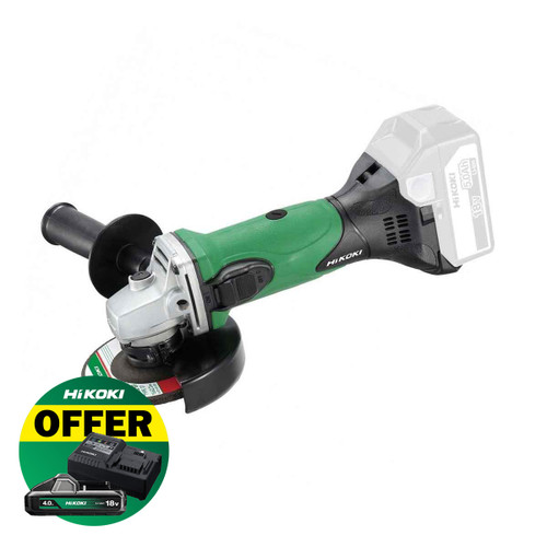 HiKOKI G18DSL2W4Z 18V 115mm Cordless Angle Grinder (Body Only)