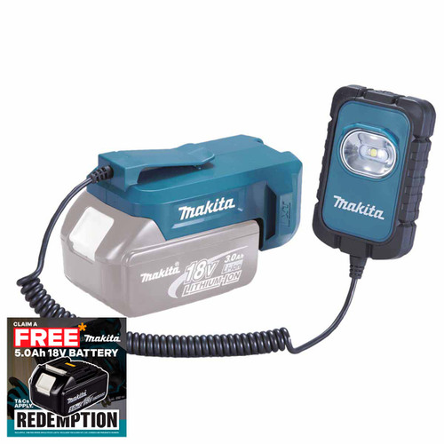 Makita DML803 14.4V/18V LXT Small LED Light with Separate Charger Holder
