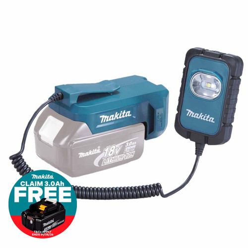 Makita DML803 14.4V/18V LXT Small LED Light with Separate Charger Holder