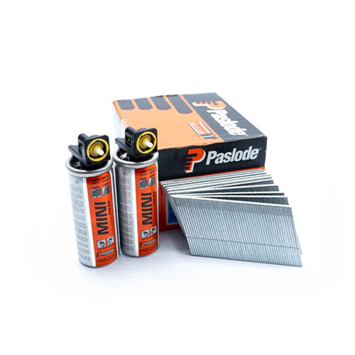 Paslode 575594 50mm F18 Electrogalv Straight Brad Nails for IM50 (2000 Pack + 2 Fuel Cells)