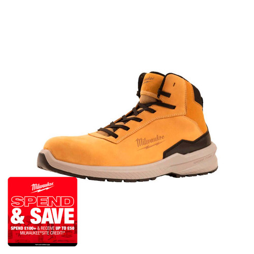Milwaukee 4932493748 Flextred™ S3S Safety Boots, Beige (Size 10)
