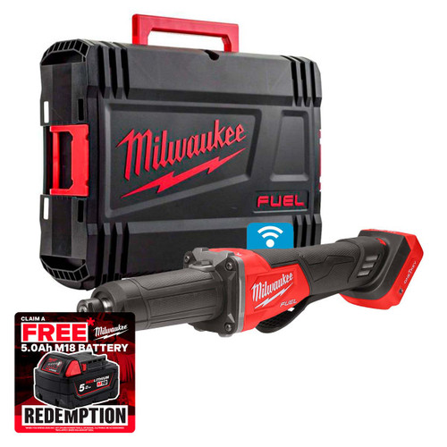 Milwaukee M18 FDGROVPDB-0X 18V FUEL™ Brushless ONE-KEY™ Braking Die Grinder with Variable Speed and AVS (Body Only)