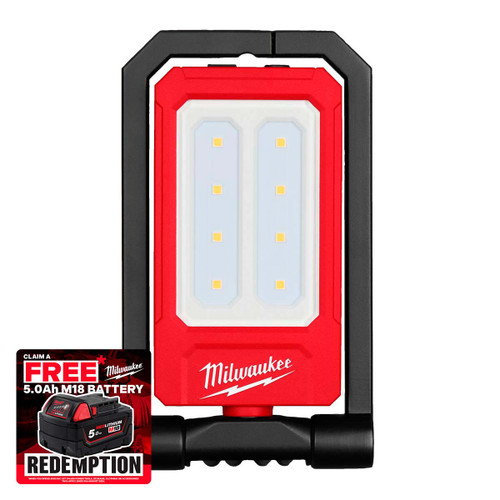 Milwaukee IR-FFL USB Internal Rechargeable Folding Flood Light 500 Lumens