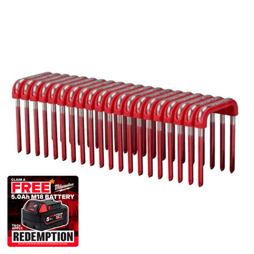 Milwaukee 4932479628 P600 Electrical Staples 25mm (600 Pack)