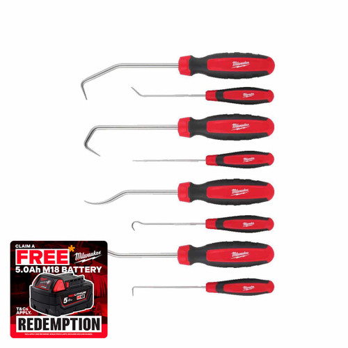 Milwaukee 4932480569 Hook & Pick Set (8 Pieces)