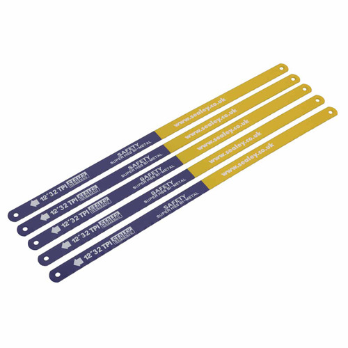Sealey HSB0532 HSS Bi-Metal Hacksaw Blade 32tpi 300mm (5 Pack)