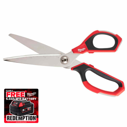 Milwaukee 4932479409 Jobsite Straight Scissors