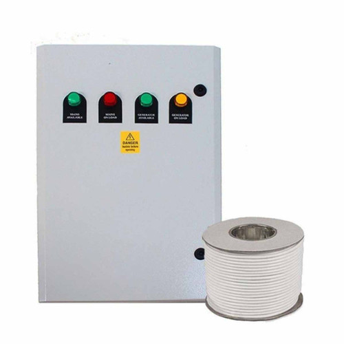 Hyundai 1500ATS4P-3 Three Phase 4 Pole ATS 100Amp with 20 M Comms Cable