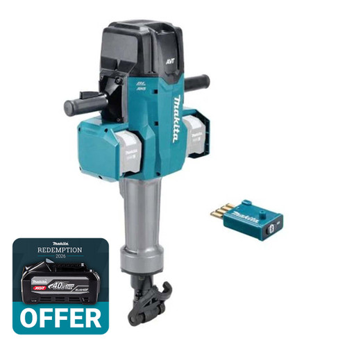 Makita HM004GZ04 Twin 40V Max XGT Brushless Demolition Hammer with AWS (Body Only)