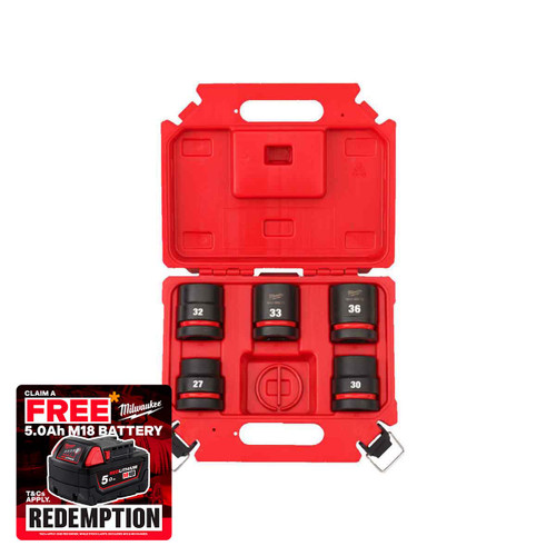 Milwaukee 4932498749 3/4" STD Socket Set (5 Pieces)