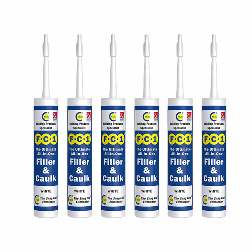 FC1 Ultimate All-In-One Filler & Caulk White 310ml (6 Pack)