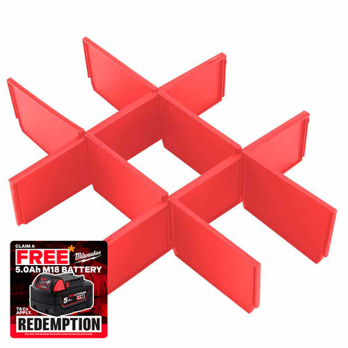 Milwaukee 4932479104 Drawer Dividers for PACKOUT™ 3 Drawer Toolbox (8 Pack)