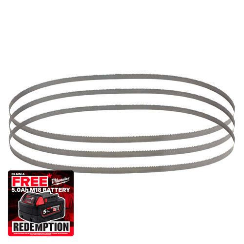 Milwaukee 48390611 Premium Bandsaw Blades 1140mm x 12mm x 14tpi