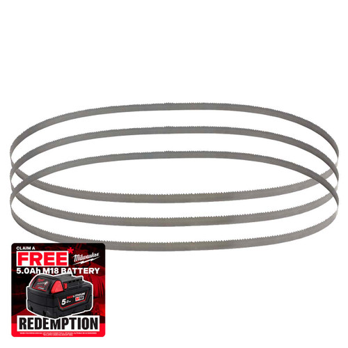Milwaukee 48390601 Premium Bandsaw Blades 1140mm x 8mm x 10tpi