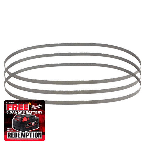 Milwaukee 48390601 Premium Bandsaw Blades 1140mm x 8mm x 10tpi