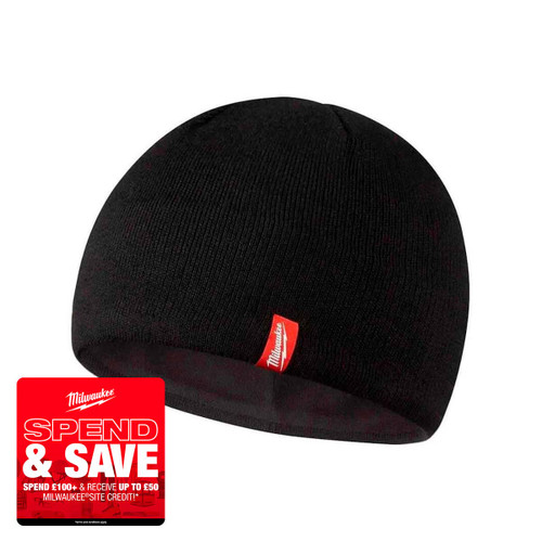 Milwaukee BNI BL Beanie Hat, Black