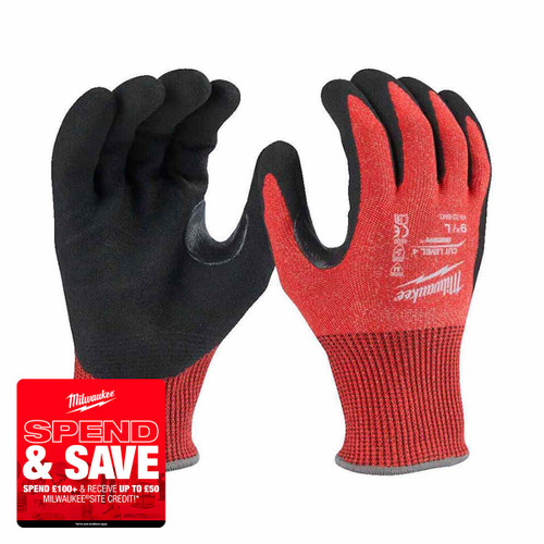 Milwaukee 4932479915 Cut D Gloves, Size 11