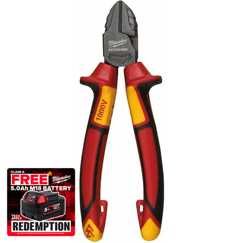 Milwaukee 4932464566 VDE Diagonal Cutters 160mm