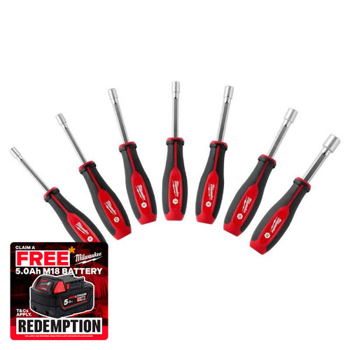 Milwaukee 4932479891 Socket Driver Set (7 Pieces)