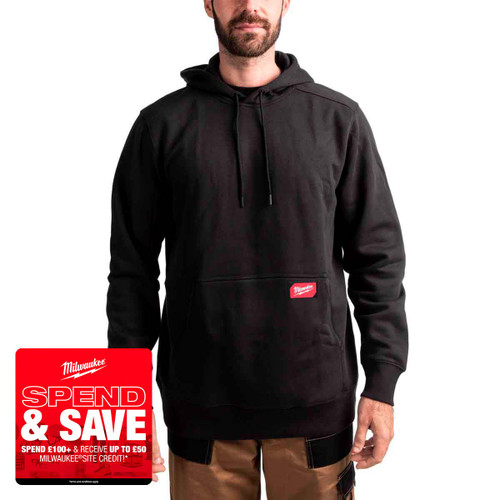Milwaukee 4932493119 Midweight Hoodie, Black (Size XL)