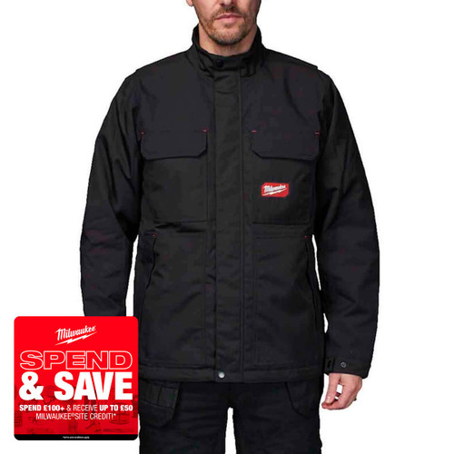 Milwaukee 4932498279 FREEFLEX™ Work Jacket, Black (Size L)