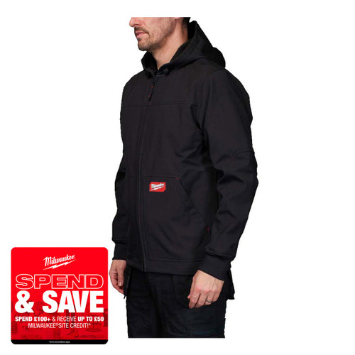 Milwaukee FREEFLEX™ Softshell Hooded Jacket Black